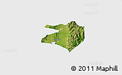 Satellite 3D Map of Tlaltenango de Sanchez R., single color outside