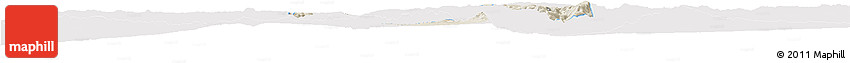 Shaded Relief Horizon Map of Tlaltenango De Sanchez R., single color outside
