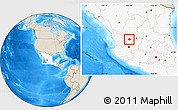 Shaded Relief Location Map of Tlaltenango de Sanchez R., highlighted country
