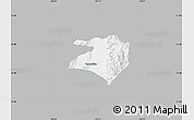 Gray Map of Tlaltenango de Sanchez R., single color outside