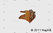Physical Map of Tlaltenango de Sanchez R., single color outside