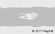 Gray Panoramic Map of Tlaltenango de Sanchez R., single color outside