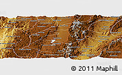 Physical Panoramic Map of Tlaltenango de Sanchez R.