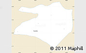 Classic Style Simple Map of Tlaltenango de Sanchez R., single color outside