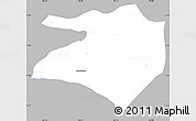Gray Simple Map of Tlaltenango de Sanchez R., single color outside