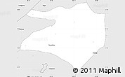 Silver Style Simple Map of Tlaltenango de Sanchez R.