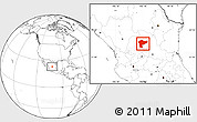 Blank Location Map of Villa de Cos