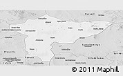 Silver Style Panoramic Map of Villa de Cos