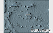 Satellite 3D Map of Chuuk, semi-desaturated