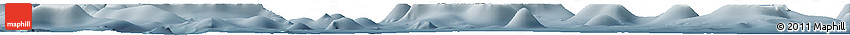 Shaded Relief Horizon Map of Chuuk, semi-desaturated