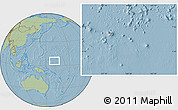 Savanna Style Location Map of Chuuk, highlighted country, within the entire country, hill shading