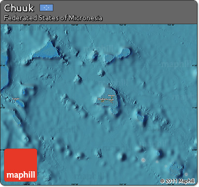 Satellite Map of Chuuk
