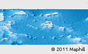 Physical Panoramic Map of Chuuk, single color outside