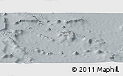 Satellite Panoramic Map of Chuuk, lighten, semi-desaturated