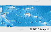 Shaded Relief Panoramic Map of Chuuk, physical outside