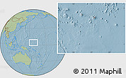 Savanna Style Location Map of Pohnpei, hill shading
