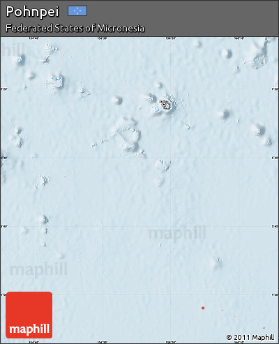 Classic Style Map of Pohnpei