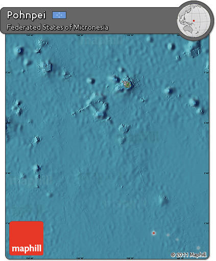 Satellite Map of Pohnpei