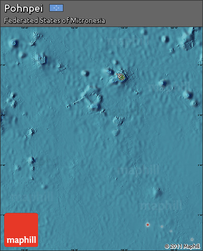 Satellite Map of Pohnpei