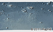 Shaded Relief Panoramic Map of Pohnpei, darken, semi-desaturated
