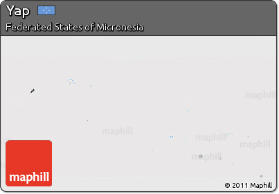 Physical 3D Map of Yap, cropped outside