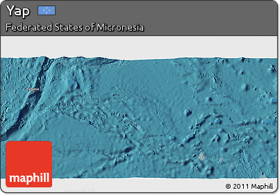 Satellite 3D Map of Yap