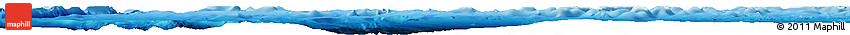 Shaded Relief Horizon Map of Yap, physical outside