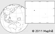Blank Location Map of Yap, highlighted country, within the entire country