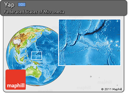 Physical Location Map of Yap
