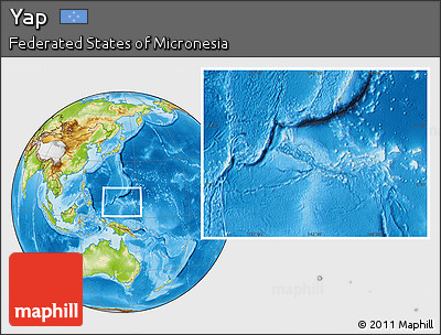 Physical Location Map of Yap