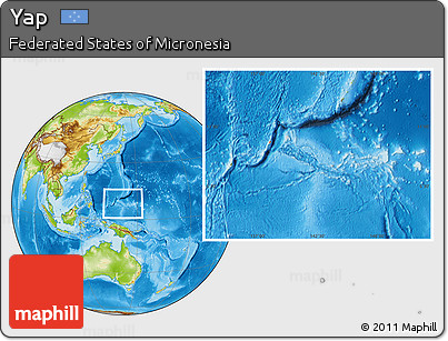 Physical Location Map of Yap