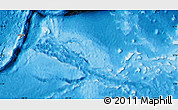 Shaded Relief Map of Yap, political outside