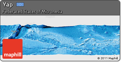 Physical Panoramic Map of Yap