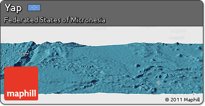 Satellite Panoramic Map of Yap