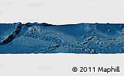 Shaded Relief Panoramic Map of Yap, darken