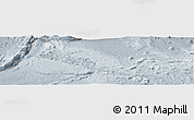 Shaded Relief Panoramic Map of Yap, lighten, semi-desaturated