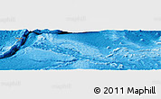 Shaded Relief Panoramic Map of Yap, political outside