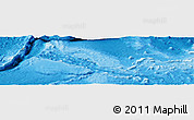Shaded Relief Panoramic Map of Yap, single color outside
