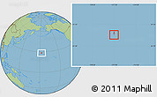 Satellite Location Map of Midway Islands, savanna style outside