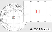 Savanna Style Location Map of Midway Islands, blank outside, hill shading inside