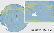 Savanna Style Location Map of Midway Islands, highlighted continent, within the entire continent, hill shading
