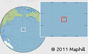 Savanna Style Location Map of Midway Islands, highlighted continent