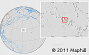 Savanna Style Location Map of Midway Islands, lighten, desaturated, hill shading