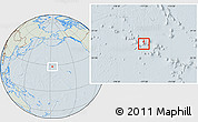 Savanna Style Location Map of Midway Islands, lighten, hill shading