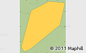 Savanna Style Simple Map of Midway Islands, cropped outside