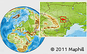 Physical Location Map of Balti
