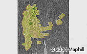 Satellite 3D Map of Cahul, darken, desaturated