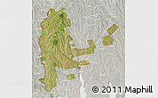 Satellite 3D Map of Cahul, lighten, semi-desaturated