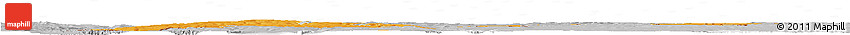 Political Horizon Map of Cahul, lighten, desaturated