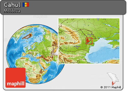 Physical Location Map of Cahul